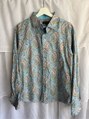 Perruzo Paisley Western Button
Down Shirt